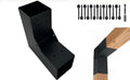 Pergola DIY Bracket Kits,2-Way L Shaped Corner Brackets for 4" x 4"(Actual:3.5" x 3.5") Lumber for Outdoor Pergola,Proch,Log Cabin W/Hardware - 1Pack…