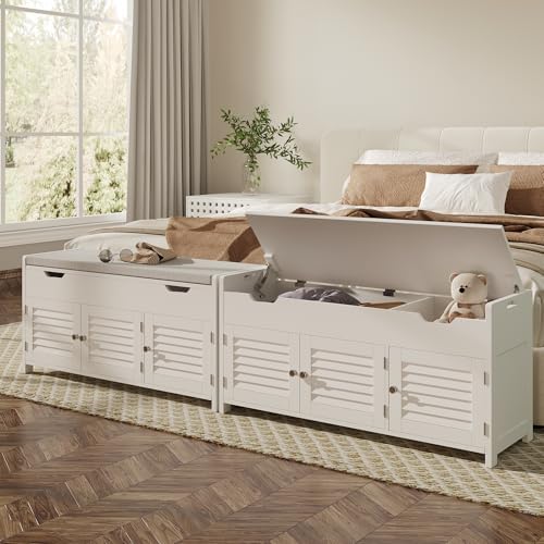 ChooChoo Shoe Storage Bench with Lift Top Storage & Cushioned Seats