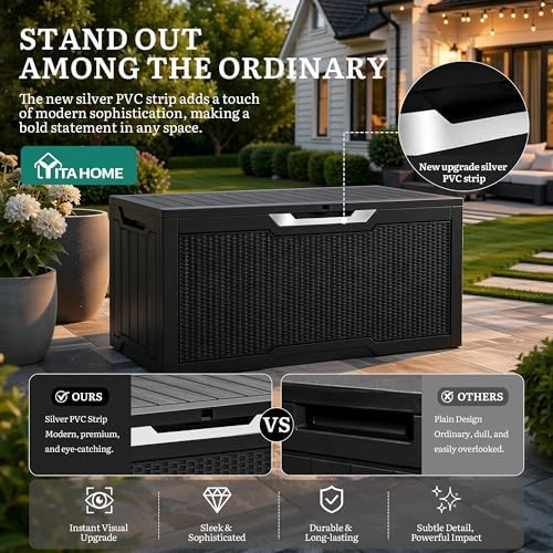 YITAHOME 80 Gallon Outdoor Storage Box