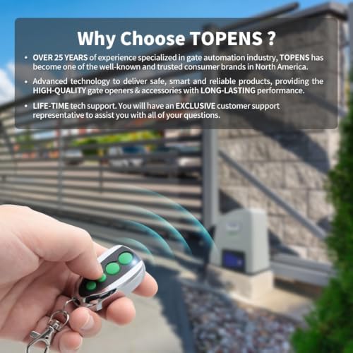 topens m12 remote control transmitter on a desk or shelf