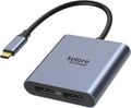 USB-C to Dual 4K DisplayPort Splitter Adapter, USB Type C to Displayport Dual