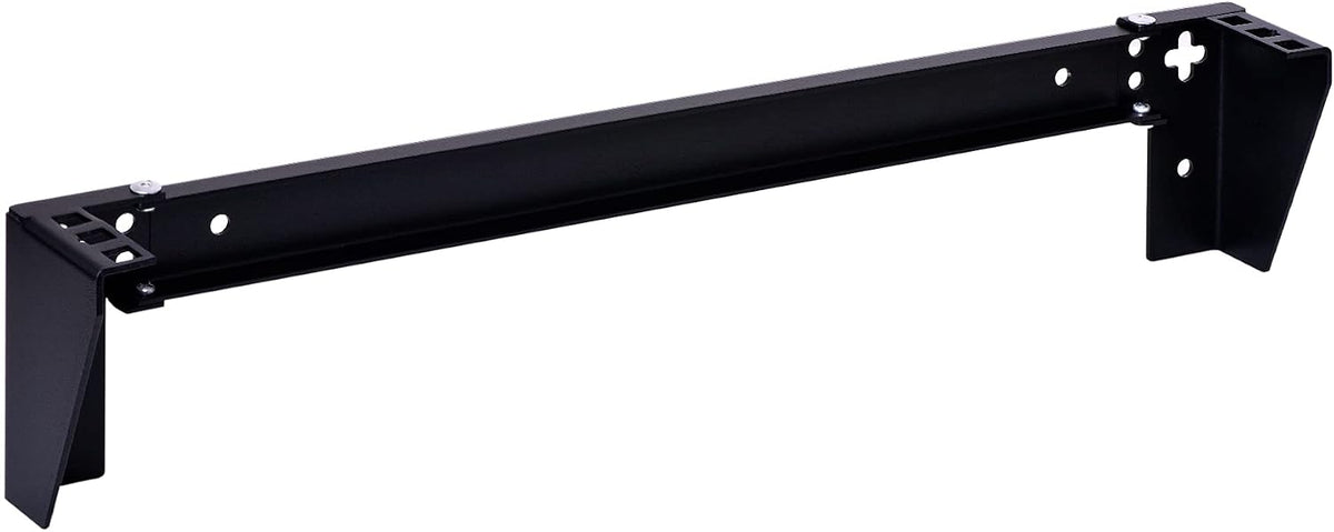 RackPath 1U Vertical Wall Mount Rack - Heavy Duty 125lbs Capacity Vertical Mounting Bracket