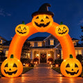 10FT Halloween Inflatable Pumpkin Archway Decorations with Built-in LEDs