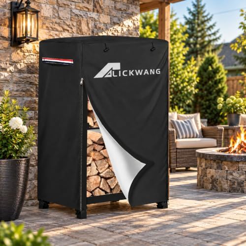 Outdoor Waterproof 17 Inch Small Firewood Rack Cover with Zipper