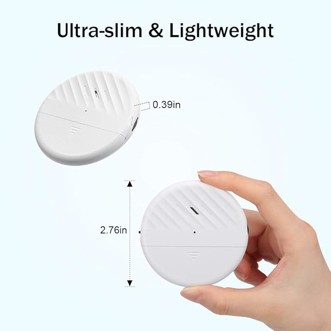 Wsdcam Glass Break Sensor Alarm 125dB Ultra-Slim Wireless Glass Break Detector