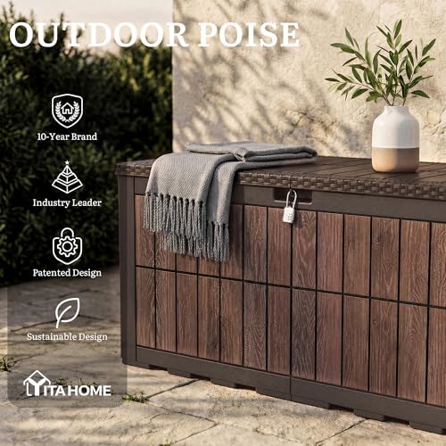 YITAHOME 134 Gallon Large Deck Box
