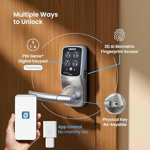 Lockly Secure Pro Wi-Fi Smart Lock with Handle