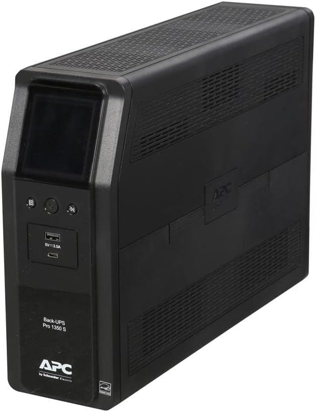 APC Sinewave UPS Back-UPS Pro, 1350VA Battery Backup & Surge Protector