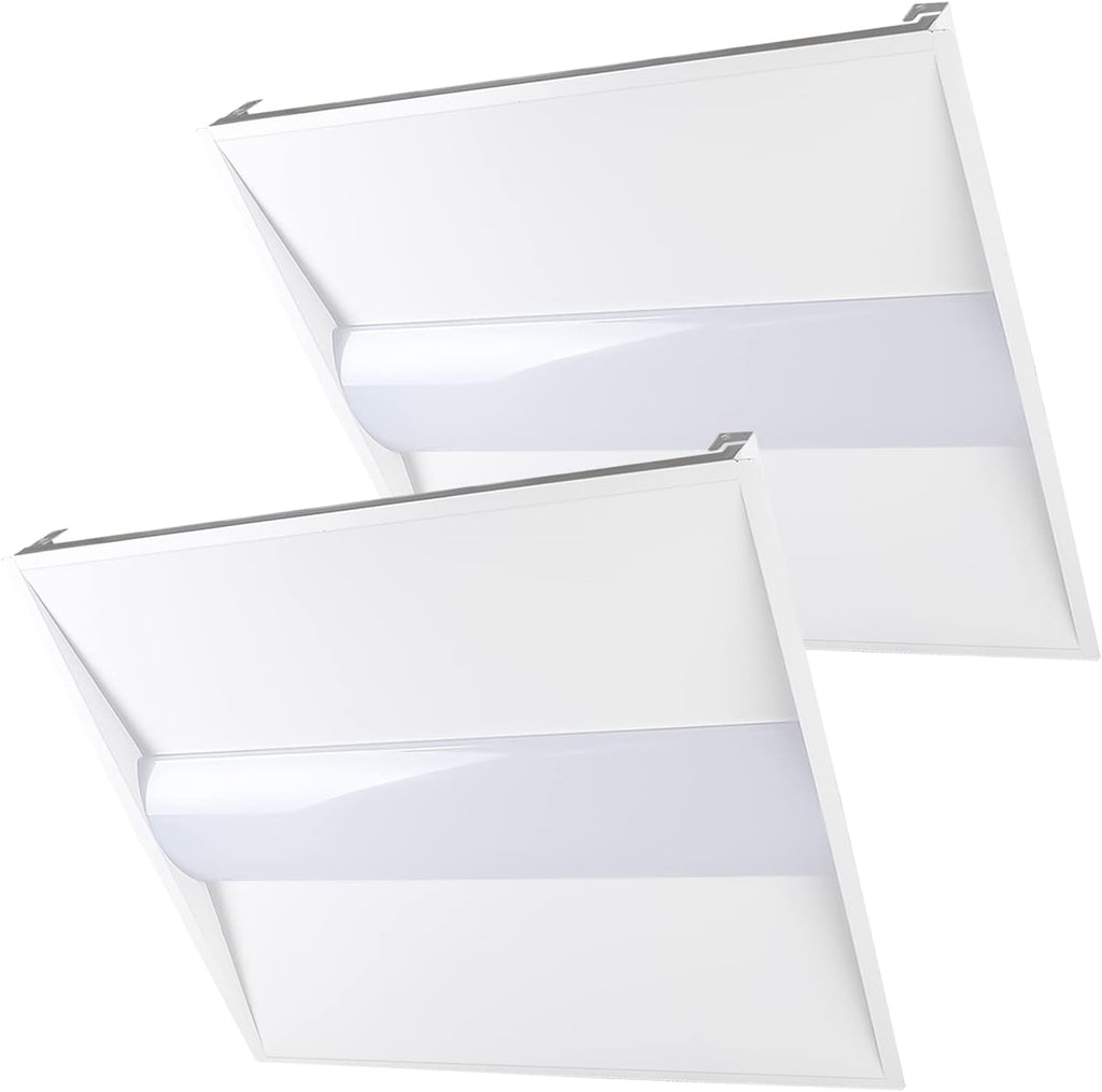 Cortelco 2x2 LED Troffer Light-20W/25W/30W/35W/40W, 4 CCT Selectable (2 Pack)