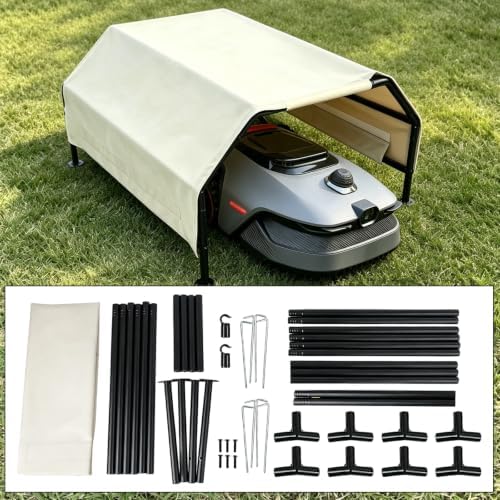 Robot Mower Garage, Rainproof UV-Proof Shelter for All Mowers（Large Size）
