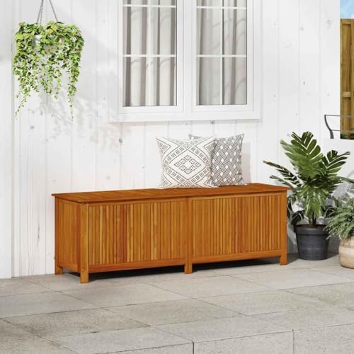 vidaXL Patio Storage Box 68.9"x19.7"x22.8" Solid Acacia Wood