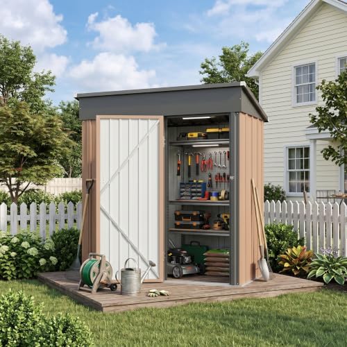 Aoxun 5x3 FT Shed Outdoor Waterproof Storage Shed
