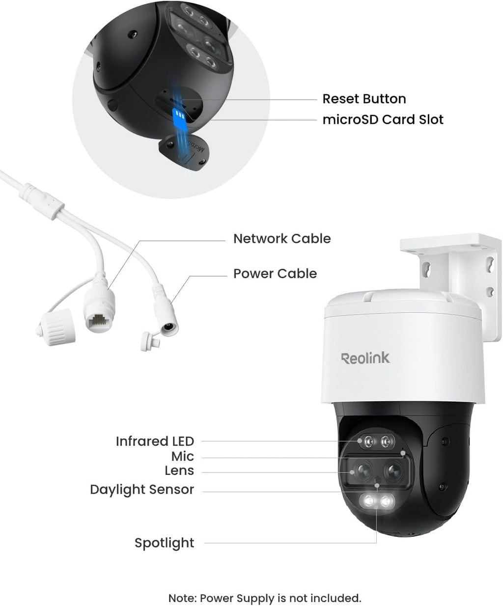 reolink trackmix poe dual-lens ptz security camera 6x, view 10