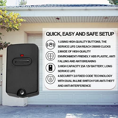 Kingdder 8 Pcs Gate Opener Remote Compatible with Mighty Mule RB741