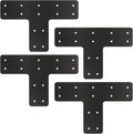 4 Pcs 12*8 Inch T Post Timber Brackets,Post to Beam Connector
