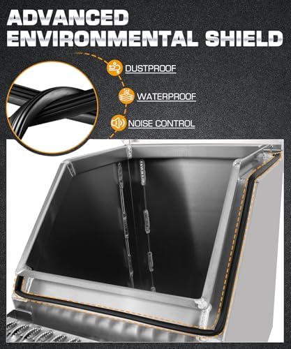 12" Aluminum Truck Step Box Side Mount Tool Box