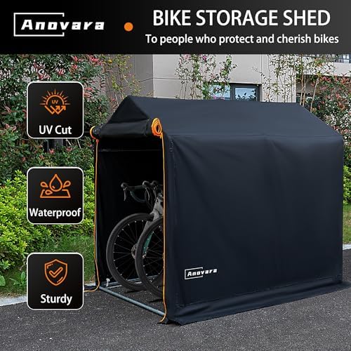 Bike Storage Shed 4x6FT Motorcycle Tent 420D Oxford Fabric