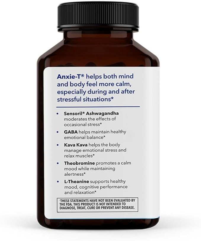 Anxie-T - Stress Relief Supplement - Supports Mood & Mental Focus - Feel Calm