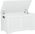 Timberer 31.5" Storage Chest with 2 Safety Hinges, Wooden Storage Trunk
