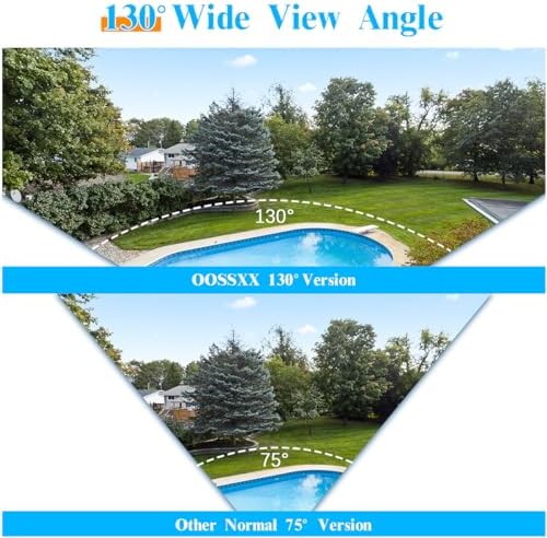 oossxx 5mp security wireless camera system outdoor exterior, side view
