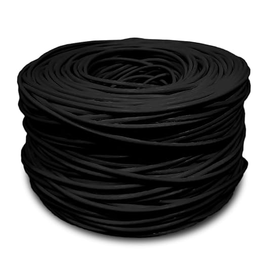 SolidLink CAT5e Ethernet Cable 1000ft – 24AWG Solid CCA UTP Unshielded CAT 5e