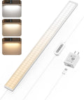 ASOKO Dimmable Desk Light Strip Bar, 3 Temps Under Cabinet Lighting