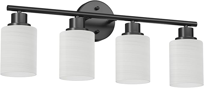 Guliaofo 4-Light Bathroom Light Fixtures, Modern Kitchen Light Fixtures Wall