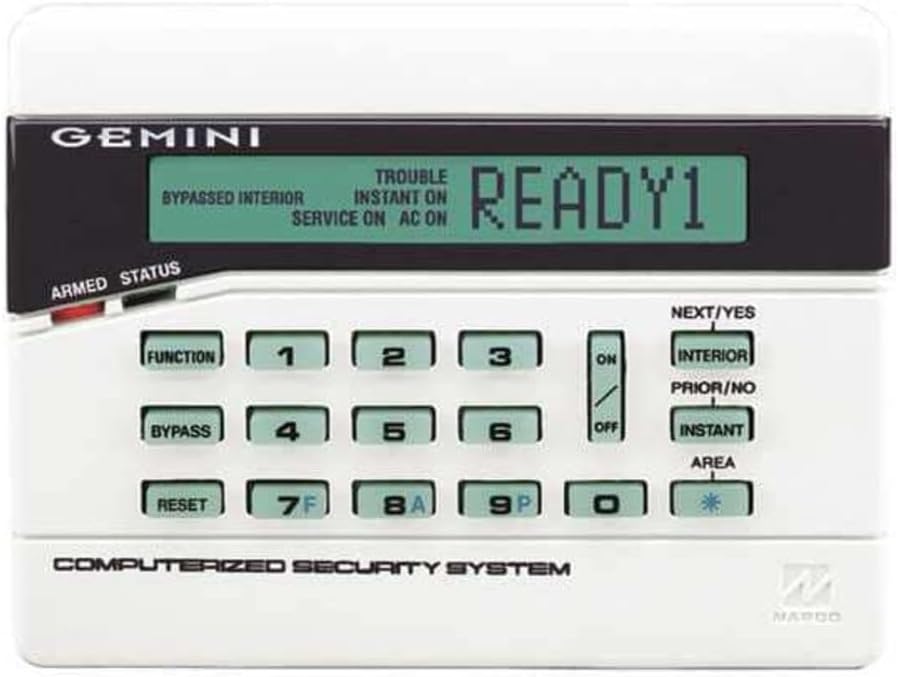 Napco GEM-RP2ASE2 Intrusion System Keypads,5-7/8" W,LCD