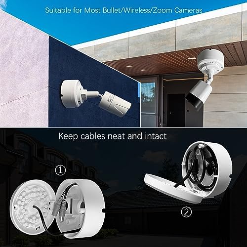 security camera junction box universal security camera mount showing dimensions