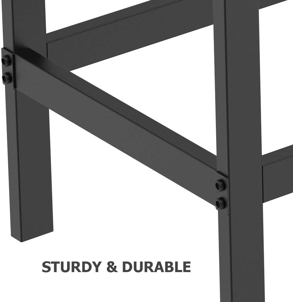 4ft firewood rack outdoor, heavy duty log holder shown in use