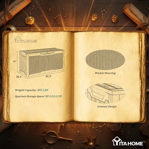 YITAHOME 80 Gallon Outdoor Storage Box