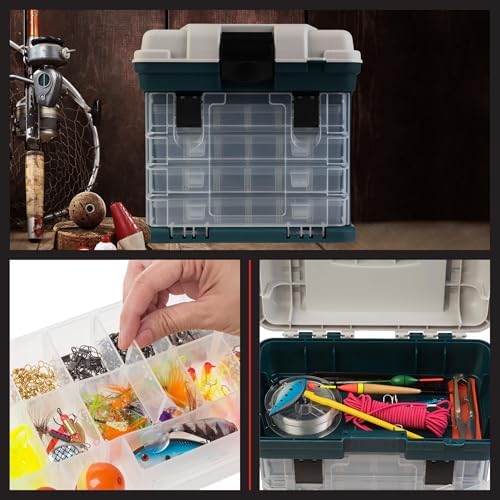 Stalwart Portable Tool Box Small Parts Organizer, Gray