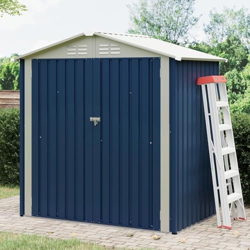 Garvee 6x4 FT Storage Shed – 130 Cu Ft, Sloped Roof, Weatherproof