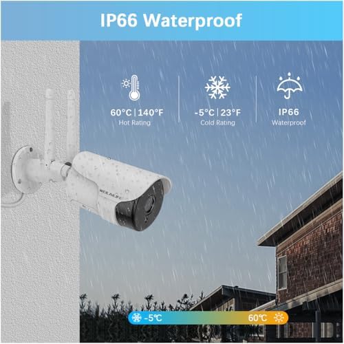 weilailife outdoor/home wireless extended security camera, view 9