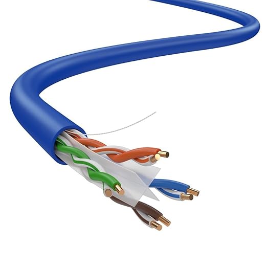 Dripstone CAT6 Ethernet Cable 1000ft Bulk Network LAN Wire 23AWG Solid CCA UTP