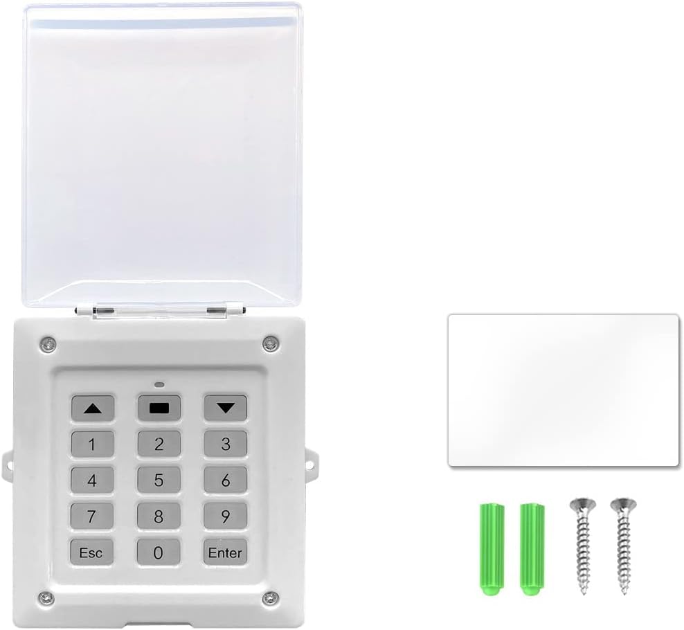 blütezeit wireless keypad digital access system, automatic security showing dimensions