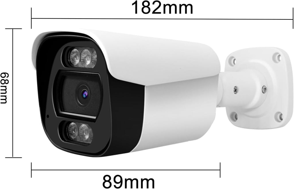 4k 8mp bullet ip security camera with mic, package contents