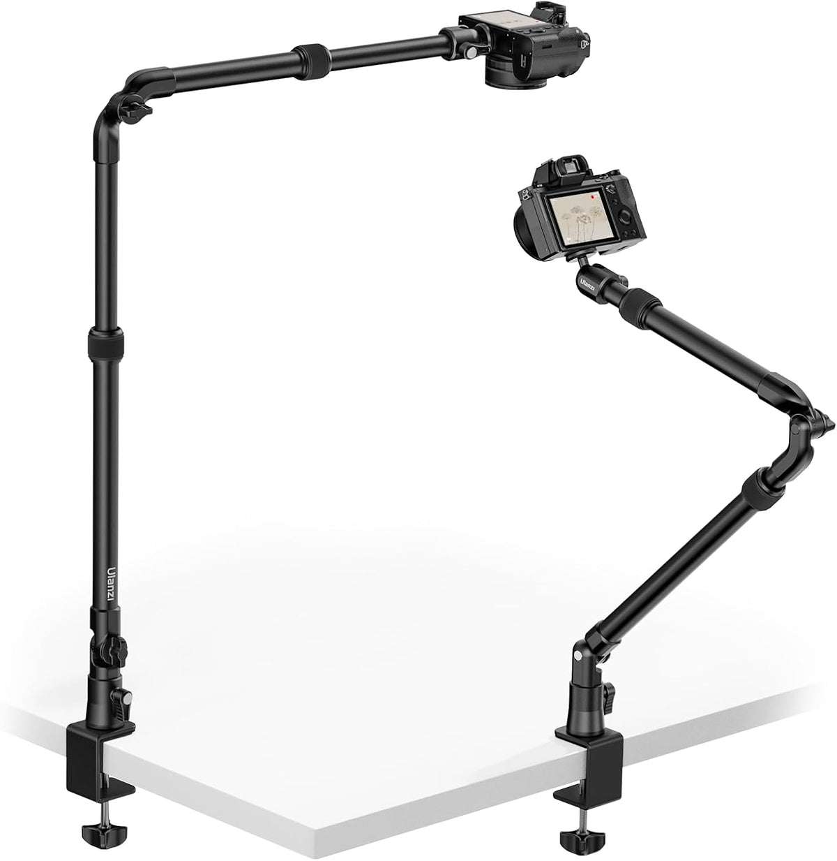 ULANZI ZJ02 Camera Desk Mount Overhead Magic Arm, 98cm/38.6inch Aluminum