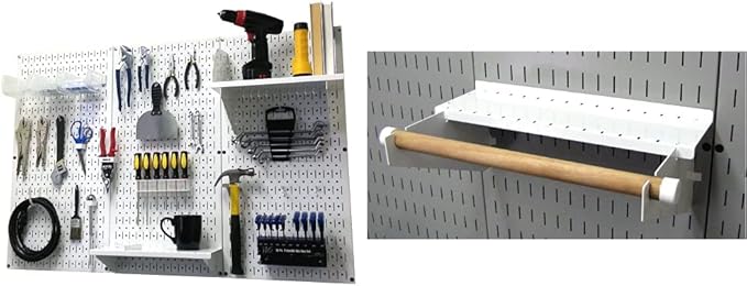 Wall Control Pegboard Organizer 4 ft. Metal Pegboard Standard Tool Storage Kit