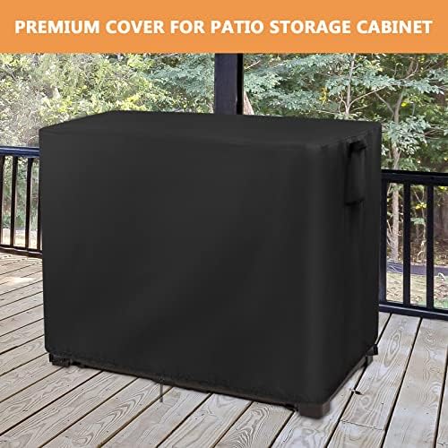 Outdoor Storage Cabinet Cover for Rubber Maid Patio Tool Shed Organization