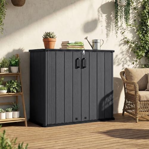 Tangkula 23.5 Cu.ft Outdoor Storage Shed with Lockable Door