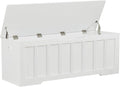 VANKILEY 51.2" Storage Chest Extra Large,Wooden Storage Bench,White