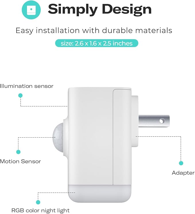THIRDREALITY Multi-Function Night Light 4 Pack, Zigbee Repeater, 3-in-1
