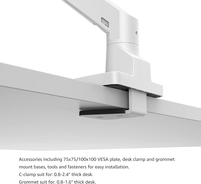 BEWISER Heavy Duty Monitor Arm Mount