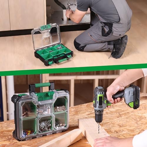 SK 13.5-Inch Small Part Organizer, Portable Tool Box Organizer, IP65