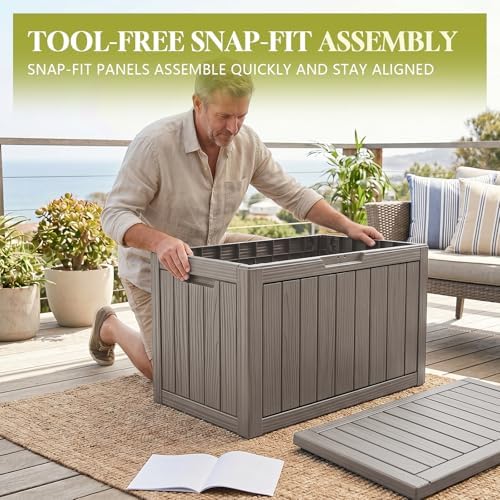 Vixzen 50 Gal Package Delivery Box Lockable Outdoor Storage Box
