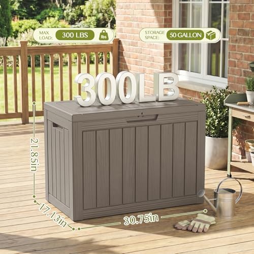 Vixzen 50 Gal Package Delivery Box Lockable Outdoor Storage Box