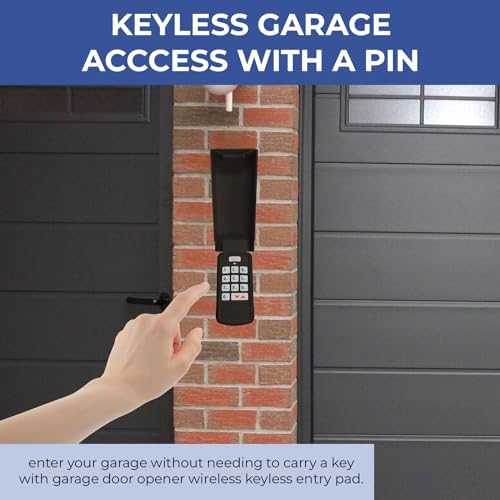 for Overhead Door Keypad, Compatible with All Genie/Overhead Door Garage Door Openers, for Model GK-R OKP-BX 37225R 37332R OKP-BX GK-BX GWKP, GWK-IC, ACSDG, ACSDA1, ACSD1G, B8QACSDA (Black)