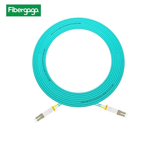 Fibergaga 75M OM3 LC to LC Fiber Patch Cable, 10GB/40GB Multimode Duplex