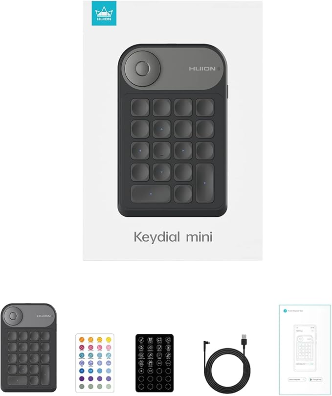 HUION Keydial Mini Bluetooth Programmable Keypad